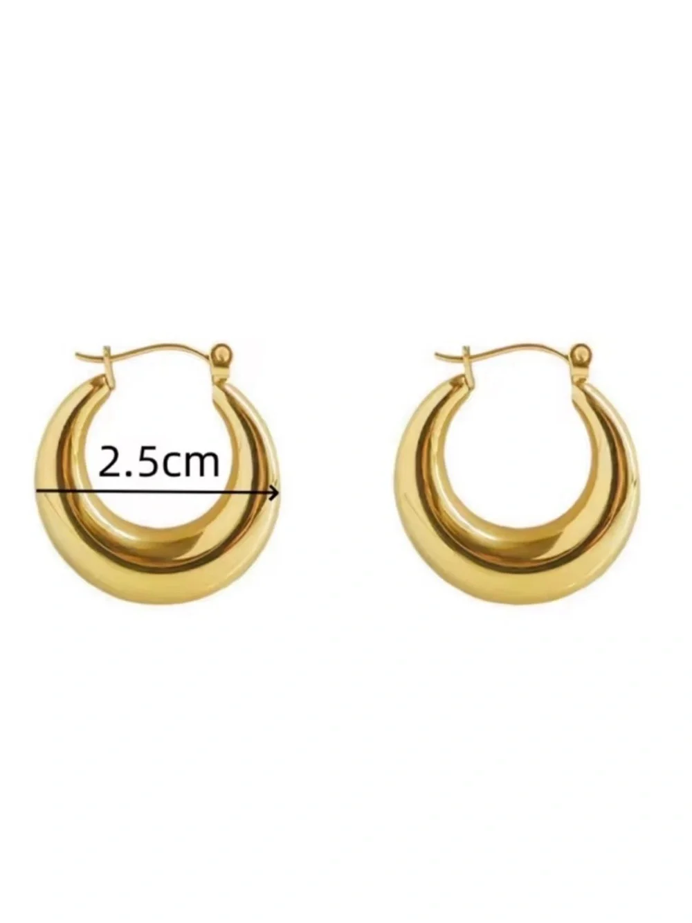 Hoop Earring Elegant Gold Hoop Earrings